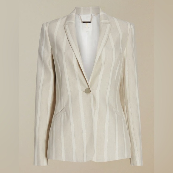 Ted Baker London Jackets & Blazers - TED BAKER | Samika Striped Linen Jacket